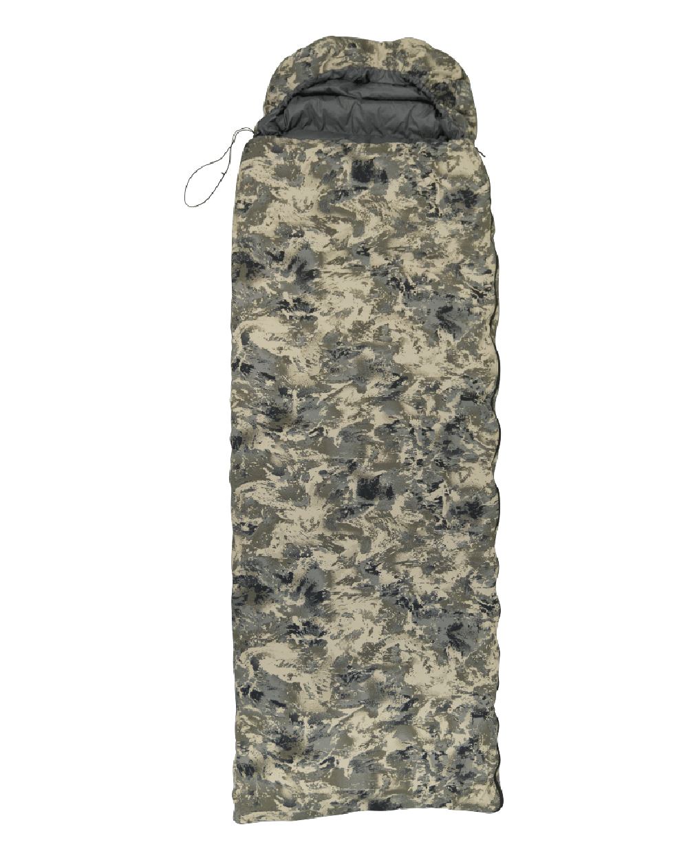 Axis MSP Mountain Coloured Harkila One Camo HSP Sleeping Bag on white background