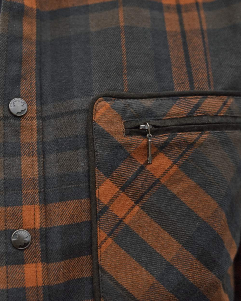 Bombay Brown Coloured Harkila Pajala Check Shirt on outdoor background