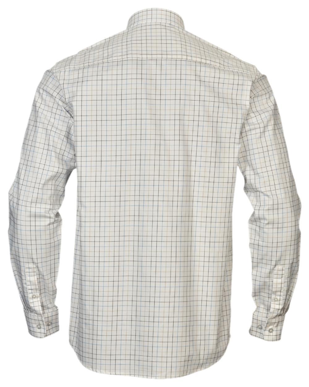 Naval Blue Coloured Harkila Portfield Long Sleeve Shirt on white background