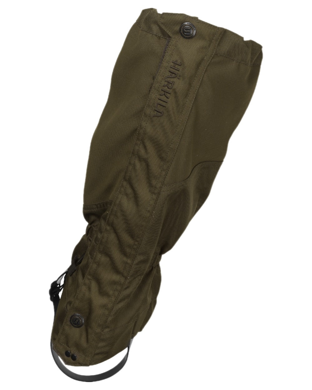 Willow Green Coloured Harkila Pro HWS Gaiters on white background