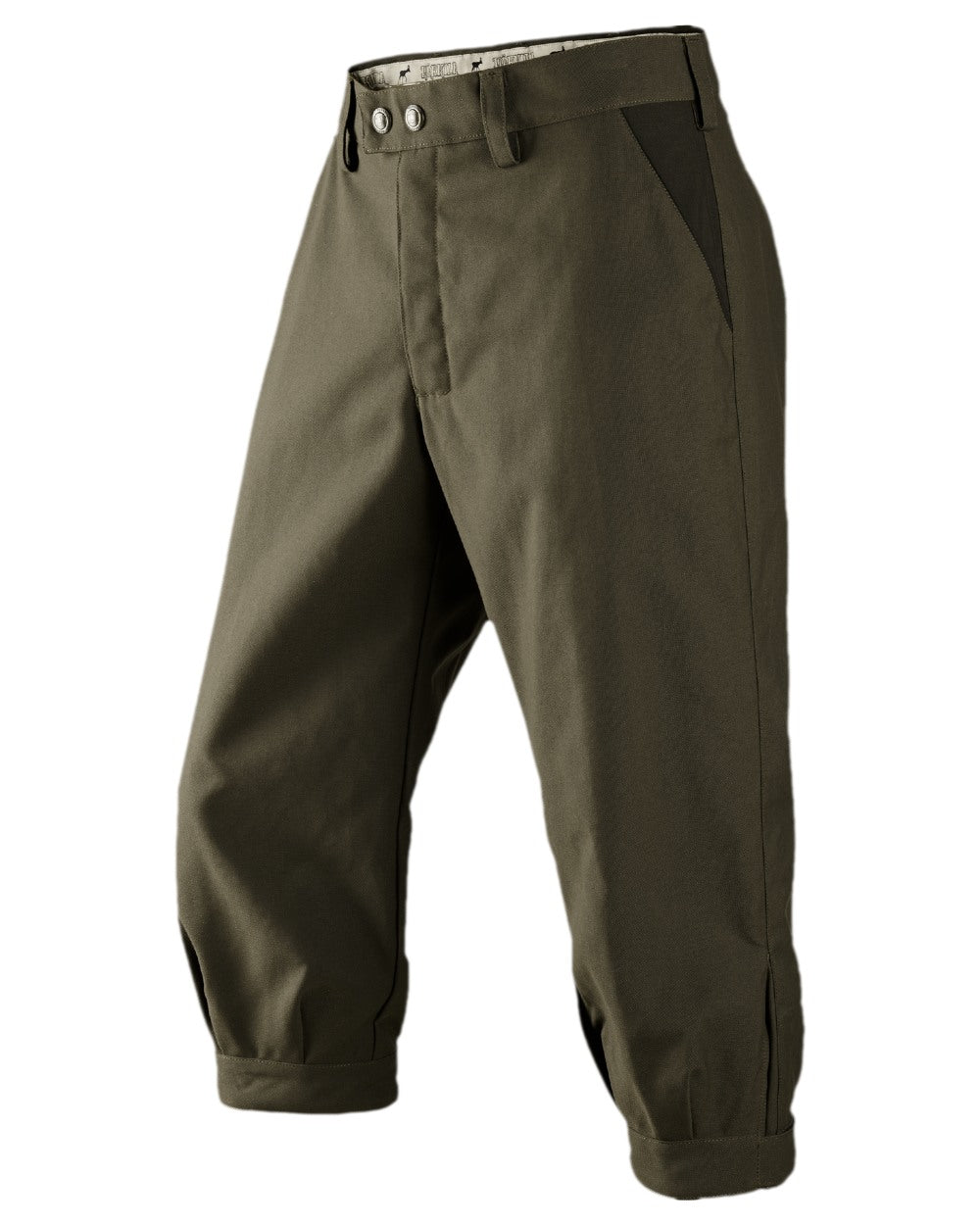 Willow Green Coloured Harkila Pro Hunter Endure Breeks on white background