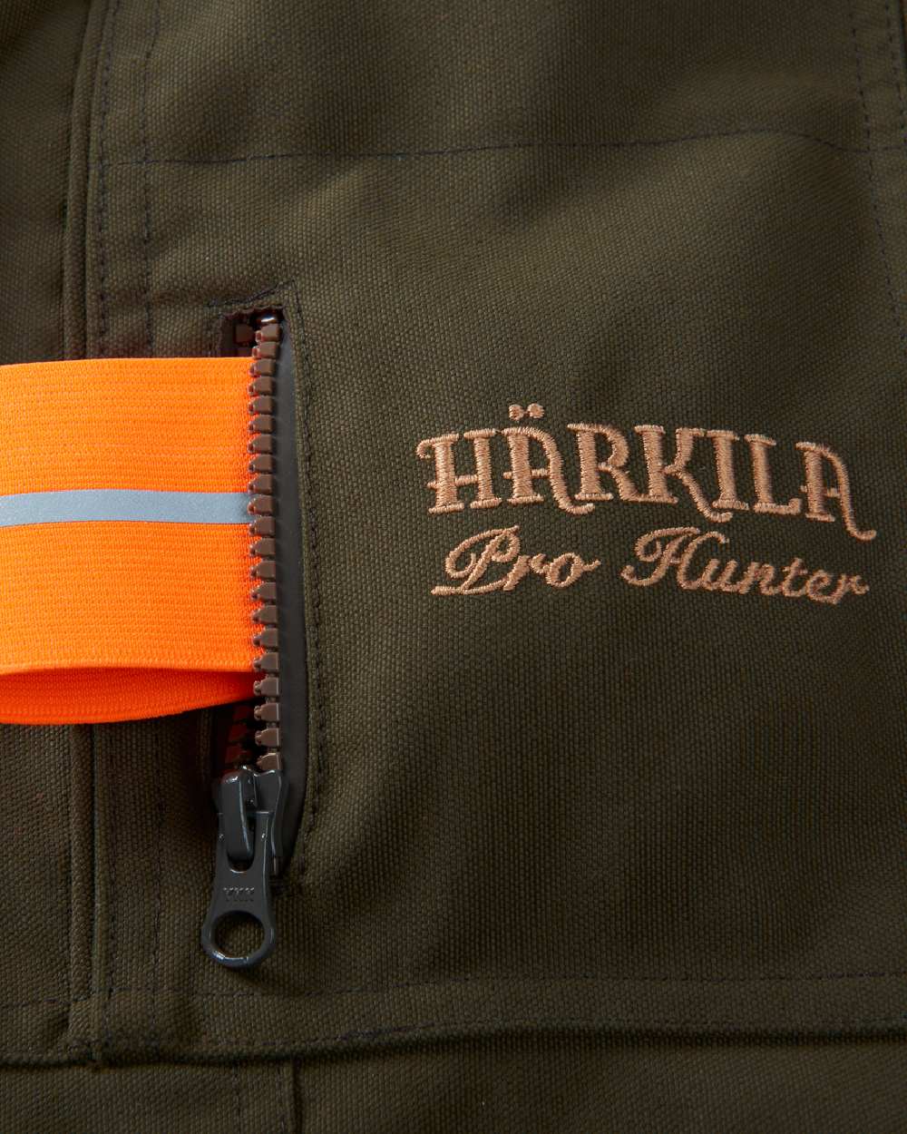 Willow Green Coloured Harkila Pro Hunter Endure Jacket on outdoor background