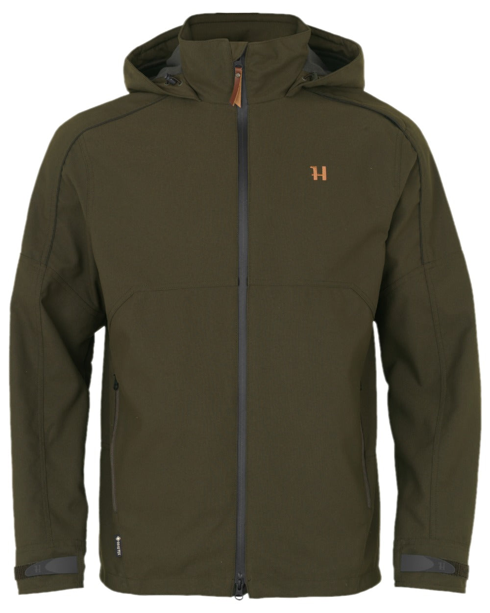 Willow Green Coloured Harkila Pro Hunter Move 2.0 GTX Jacket on white background