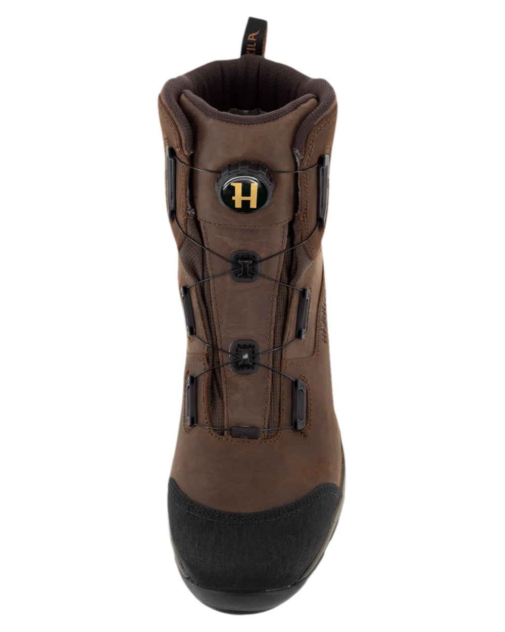 Dark Brown Coloured Harkila Reidmar Mid 2.0 GTX Leather Boots on white background