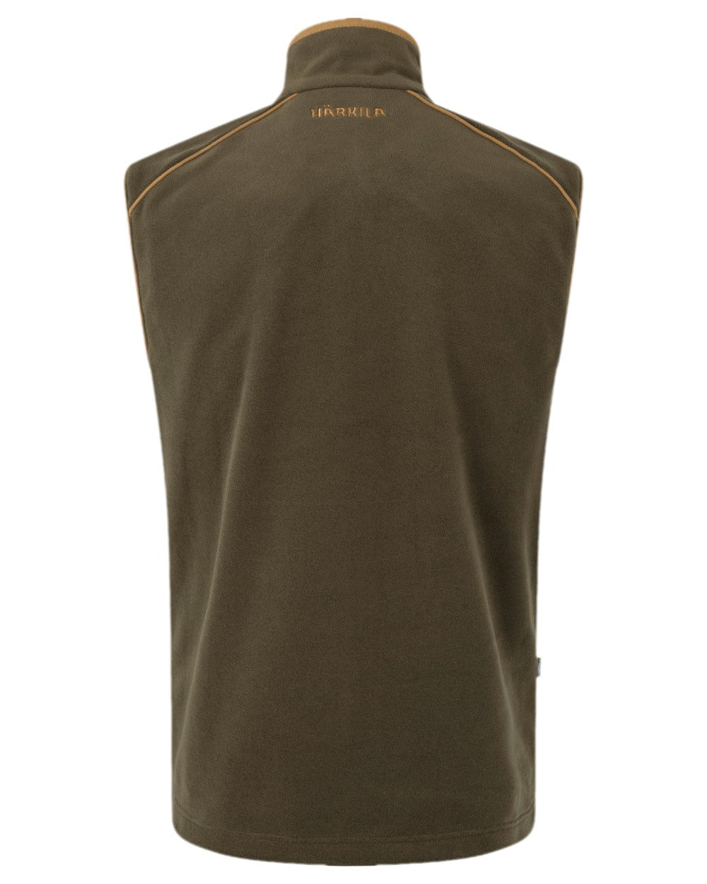 Willow Green Coloured Harkila Sandhem 200 Fleece Waistcoat on white background