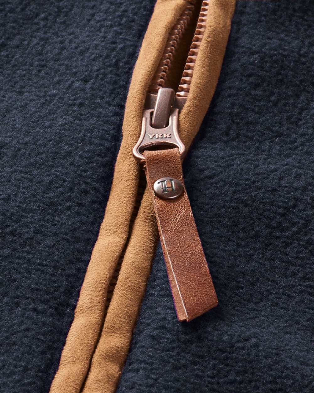 Dark Navy Melange Coloured Harkila Sandhem Lady Fleece Waistcoat on white background