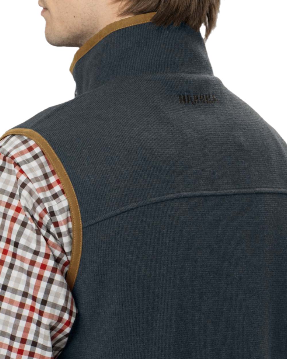 Dark Navy Coloured Harkila Sandhem Pro Waistcoat on White background