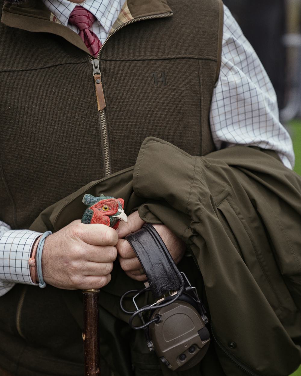 Forest Green Coloured Harkila Sandhem Pro Waistcoat on White background