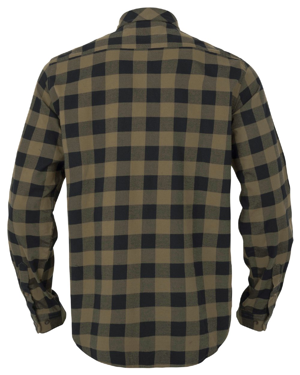Tarmac Check coloured Harkila Scandinavian Long Sleeve Shirt on white background