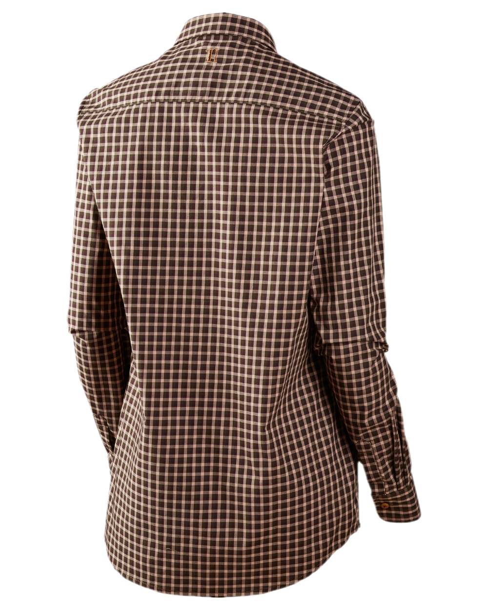Bright Port Check Coloured Harkila Selja Lady Long Sleeved Shirt on white background