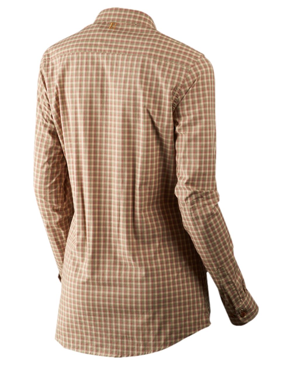 Moonlight Rose Check Coloured Harkila Selja Lady Long Sleeved Shirt on white background