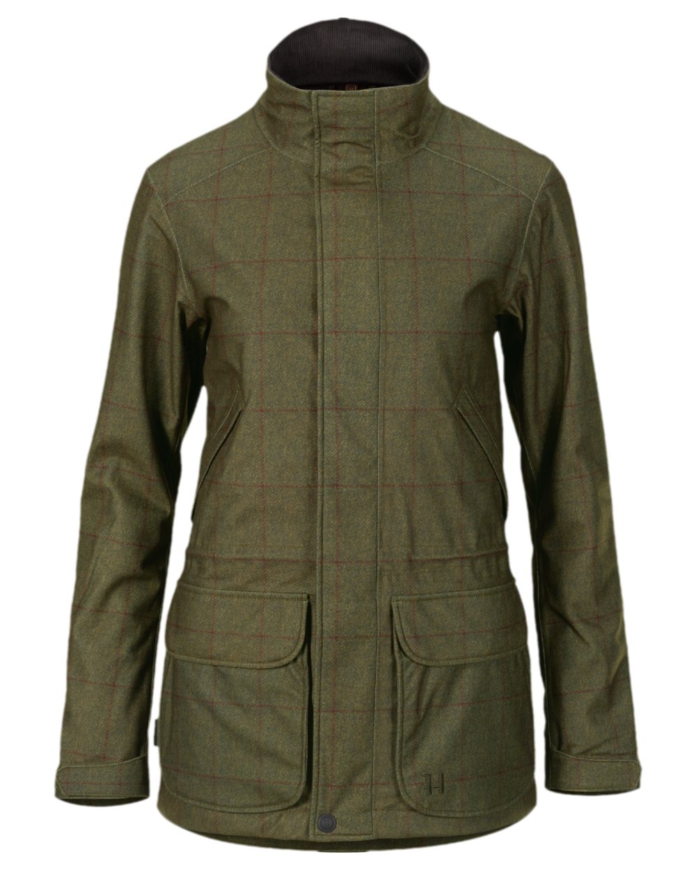 Willow Green Coloured Harkila Stornoway Shooting Lady Jacket on white background