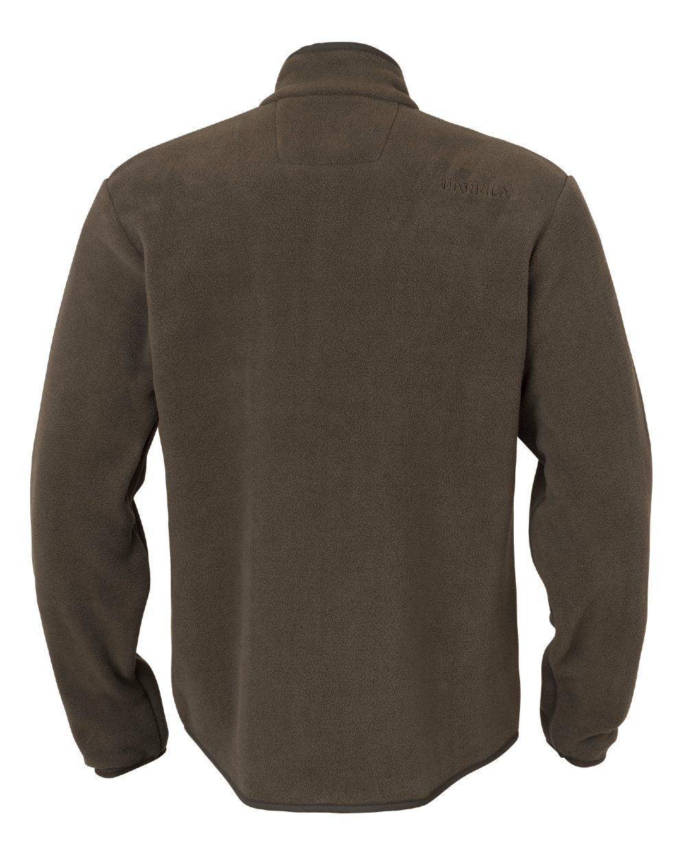 Dark Brown coloured Harkila Torsby Fleece Jacket on white background