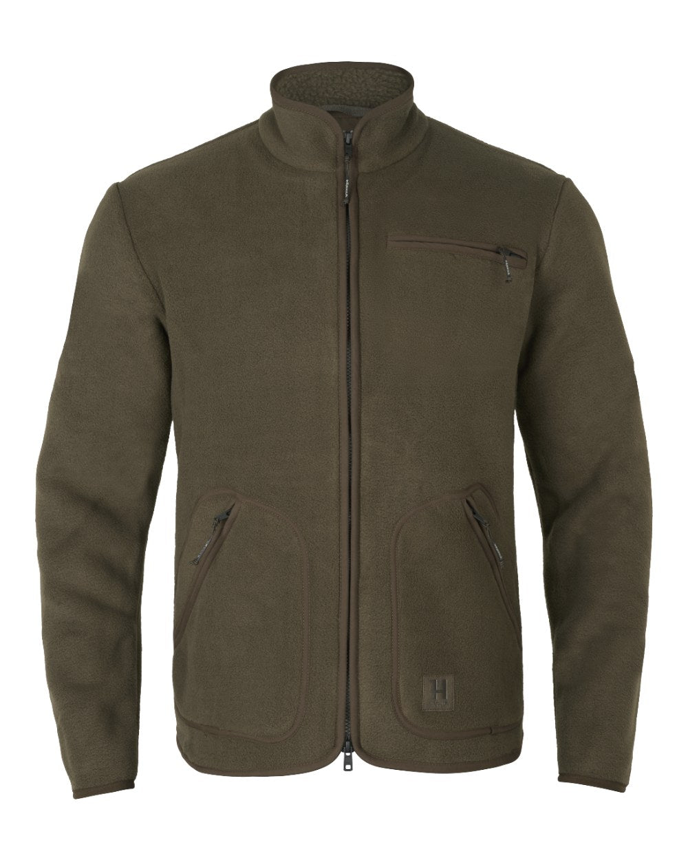 Willow Green Coloured Harkila Torsby Fleece Jacket on white background