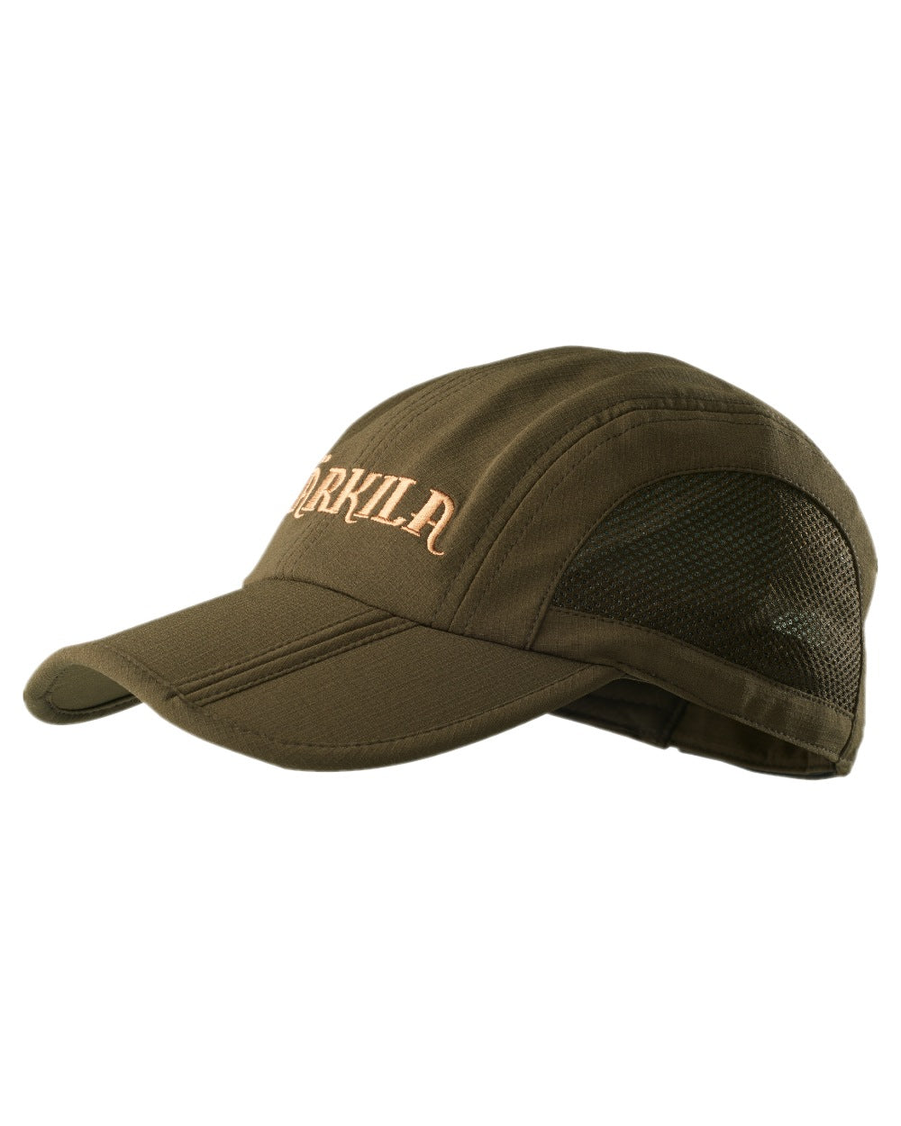 Willow Green Coloured Harkila Trail Foldable Cap on white background