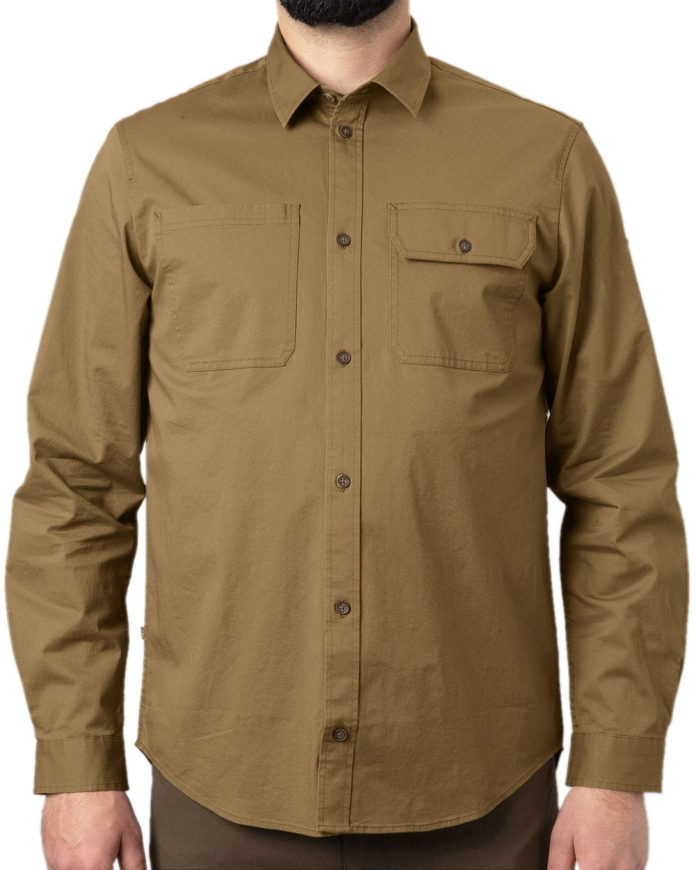 Antique Sand Coloured Harkila Trym Skjorte on white background