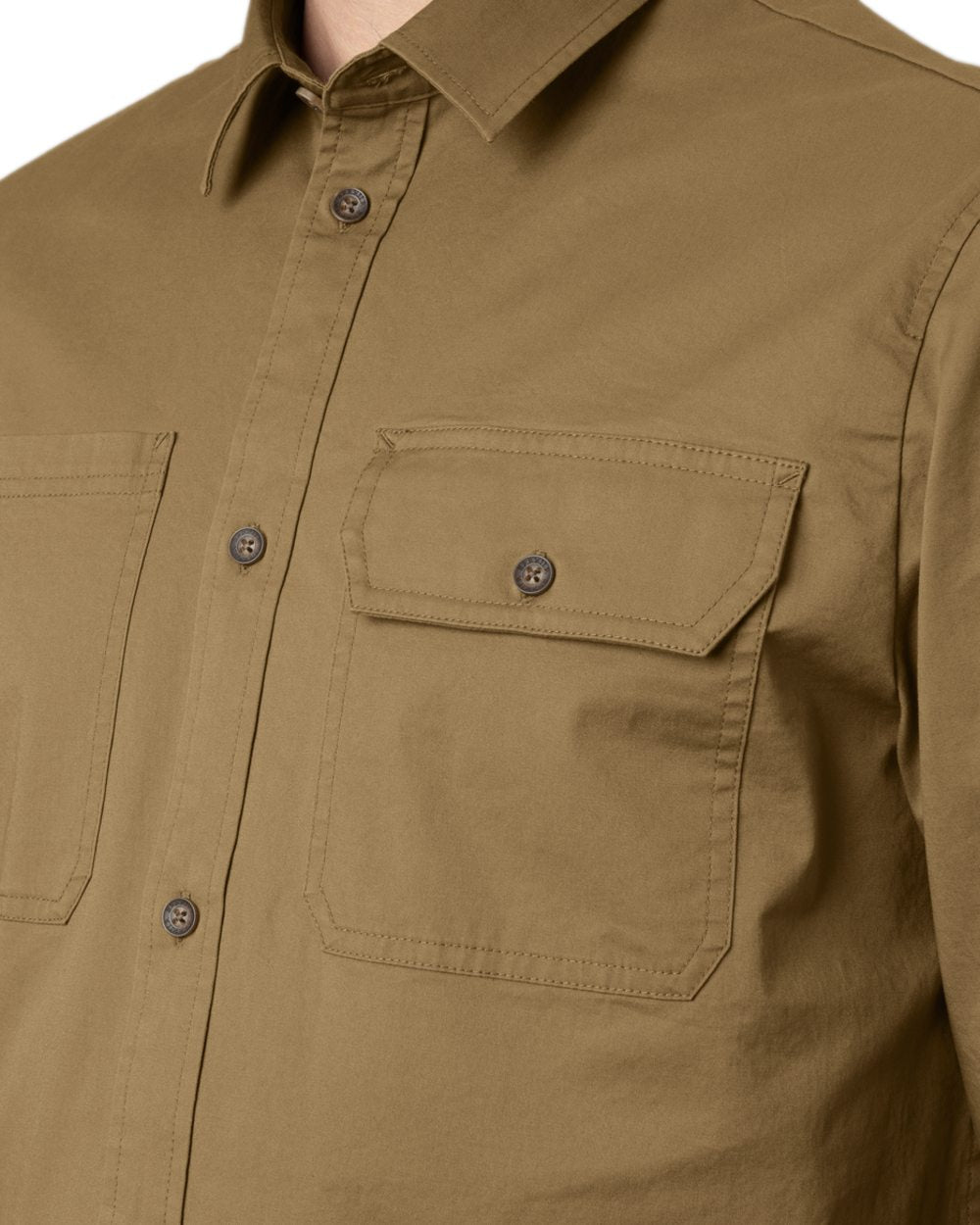 Antique Sand Coloured Harkila Trym Skjorte on white background