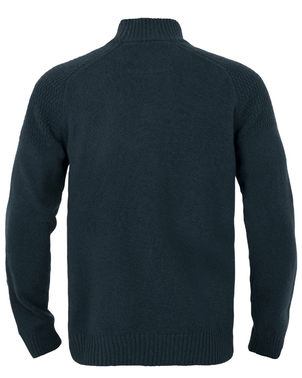 Dark Navy Coloured Harkila Vincent Merino Half Zip Pullover on white background