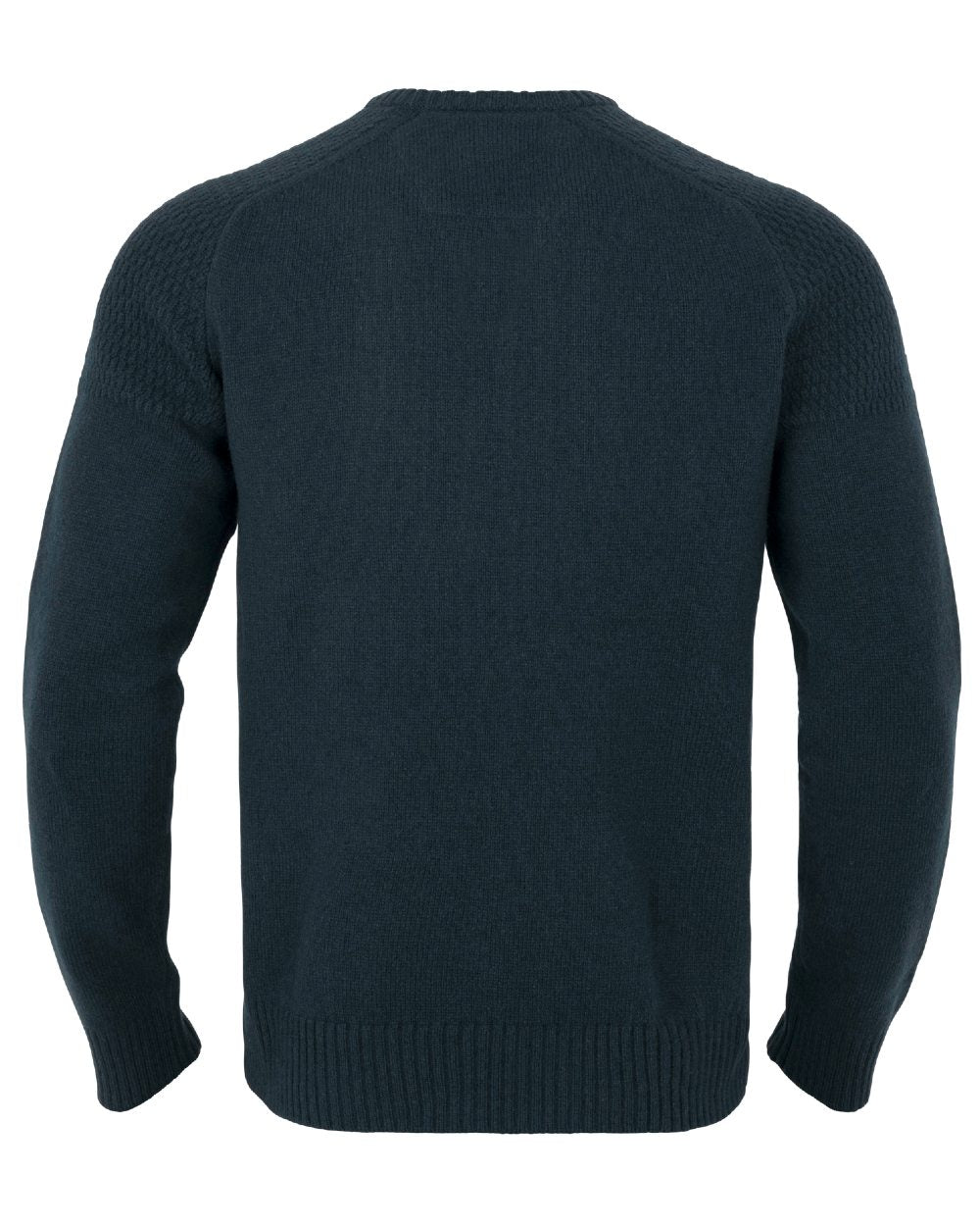 Dark Navy Coloured Harkila Vincent Merino V-Neck Pullover on white background