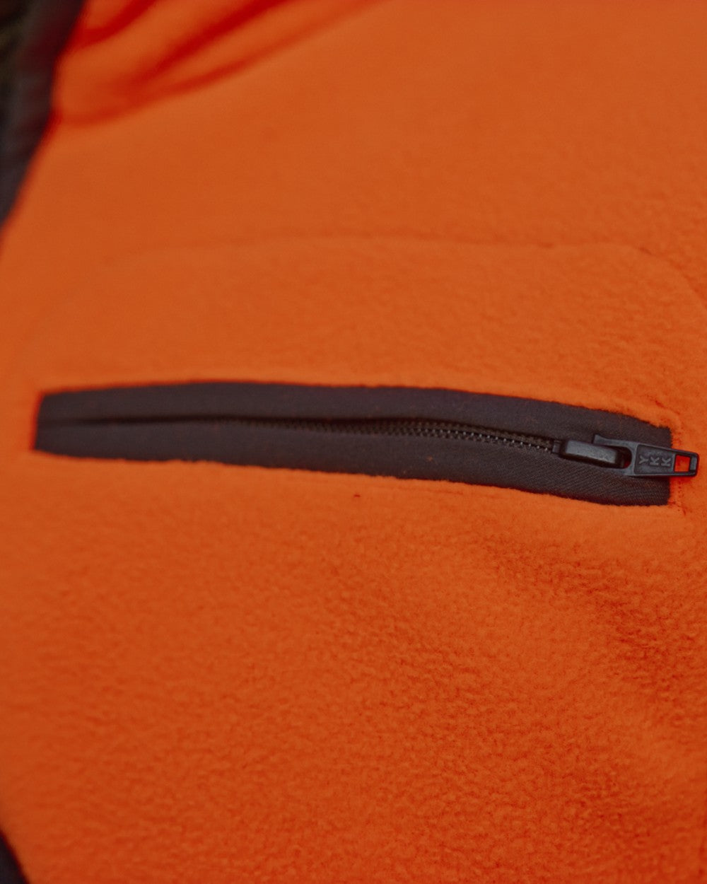 Orange Blaze Coloured Harkila Wildboar Pro Blaze Fleece Jacket on white background