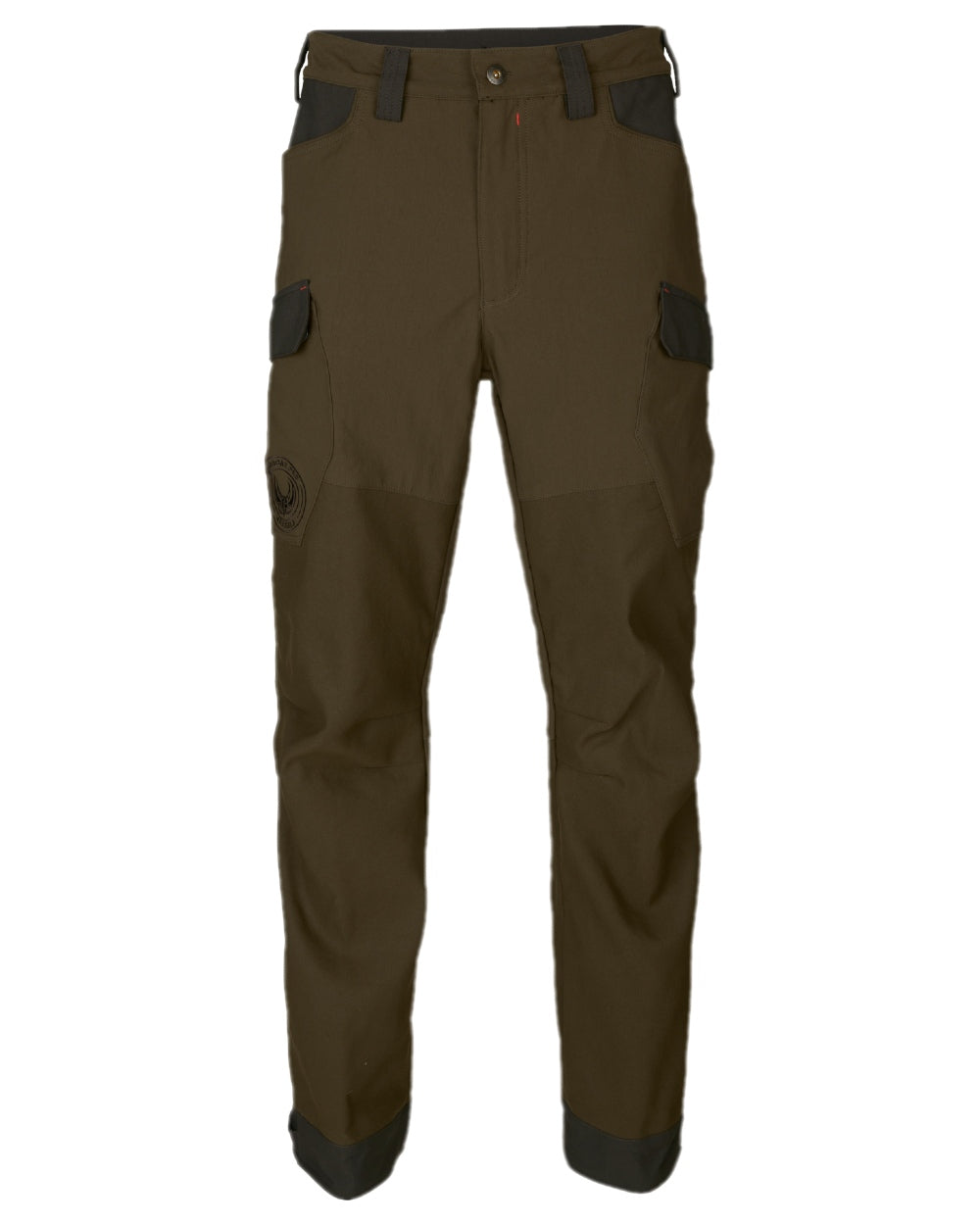 Willow Green Coloured Harkila Wildboar Pro Move Trousers on white background