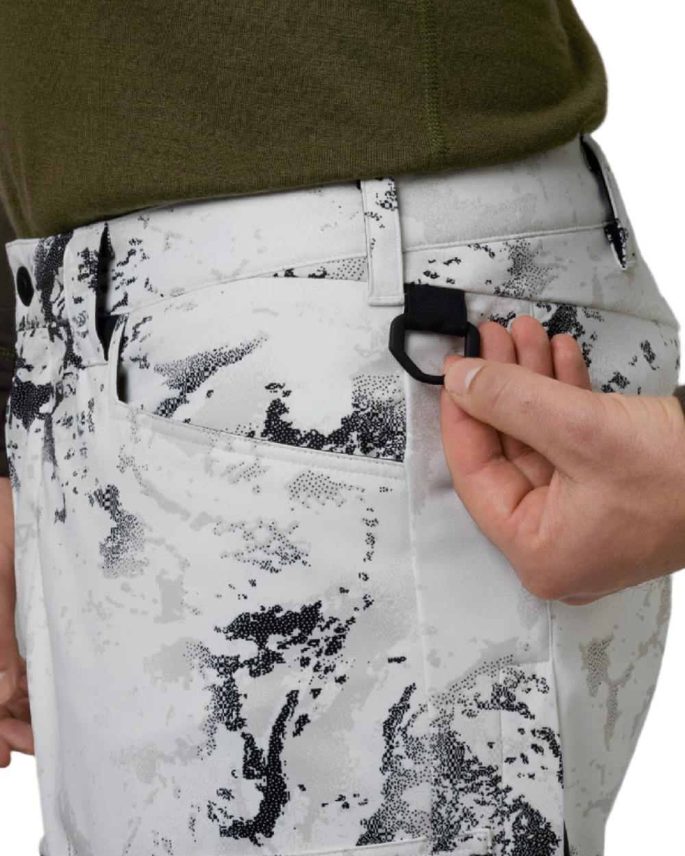 AXIS Snow Coloured Harkila Winter Active WSP Trousers on white background
