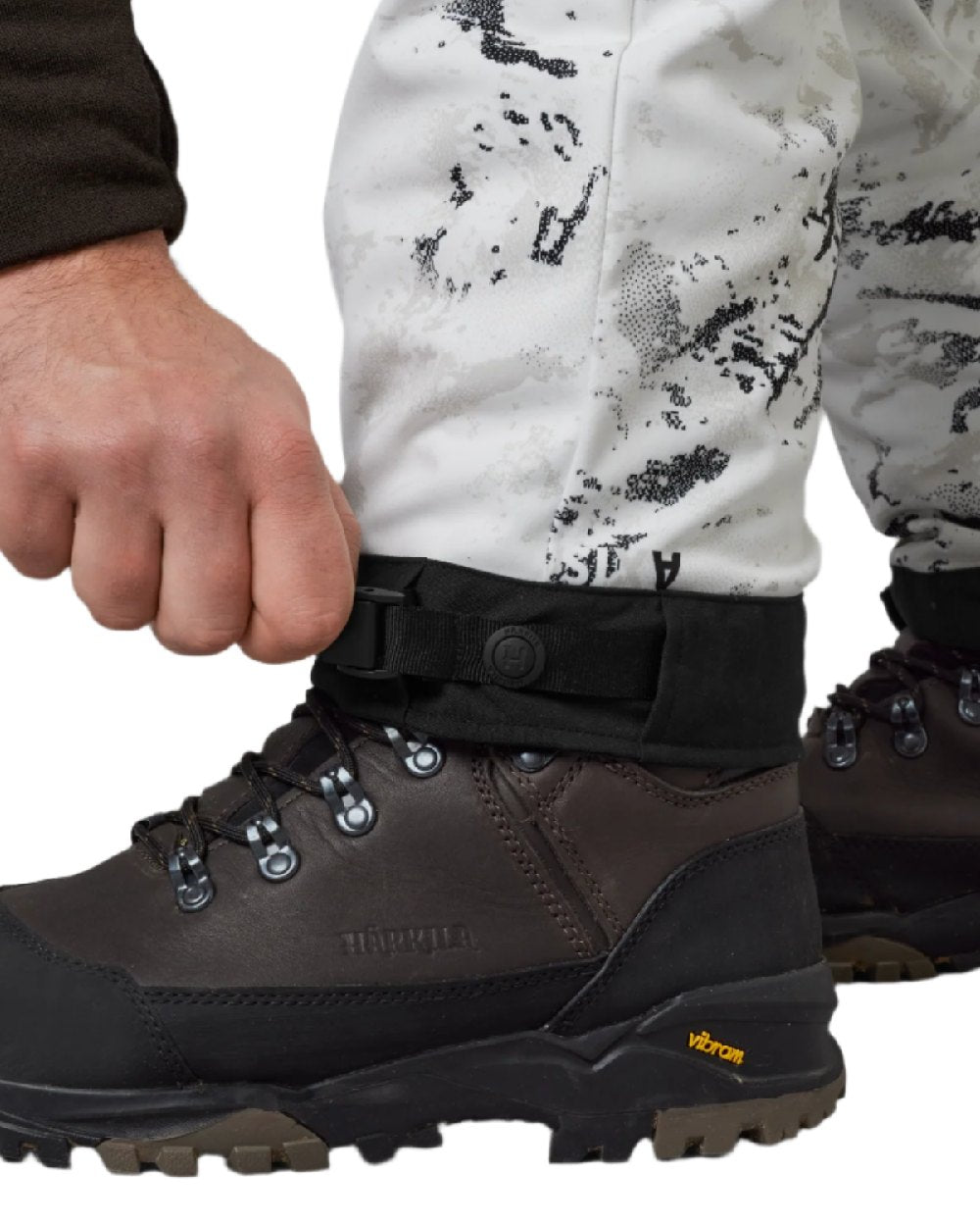 AXIS Snow Coloured Harkila Winter Active WSP Trousers on white background