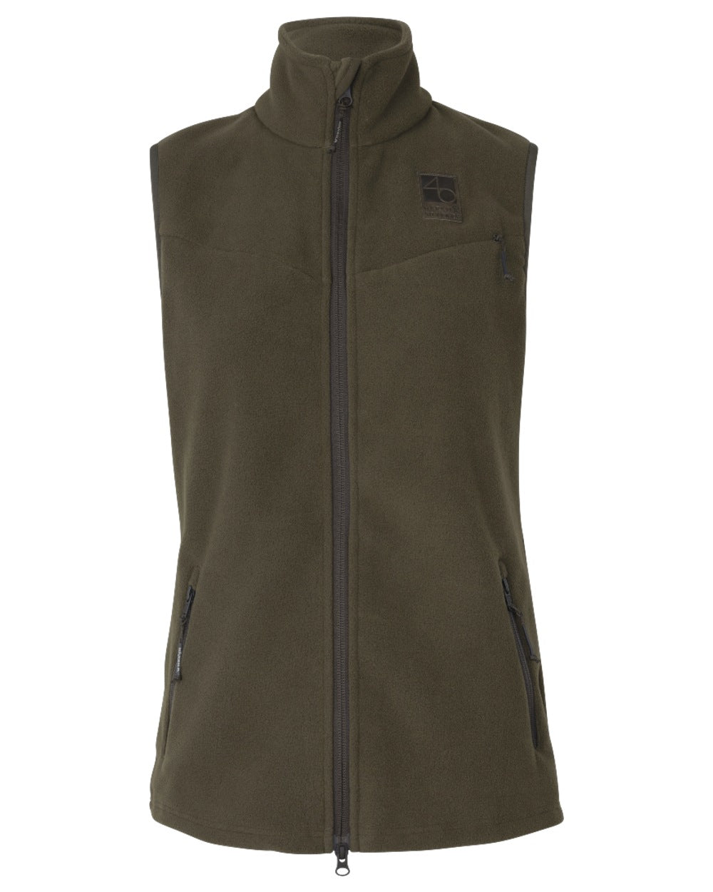Willow Green Coloured Harkila Womens Anniversary Fleece Waistcoat on white background
