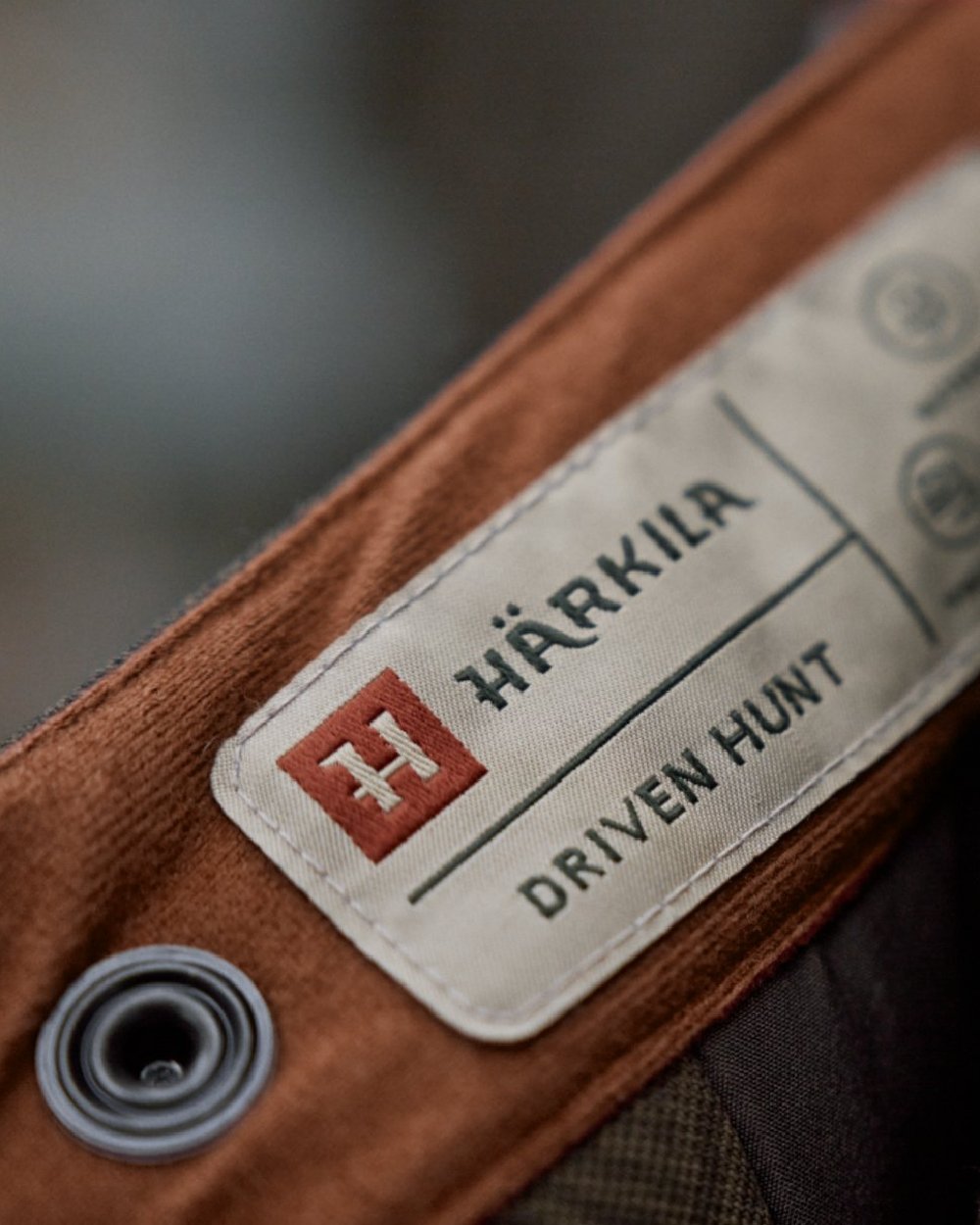 Willow Green Coloured Harkila Womens Driven Hunt HWS Insulated Trousers on forest background