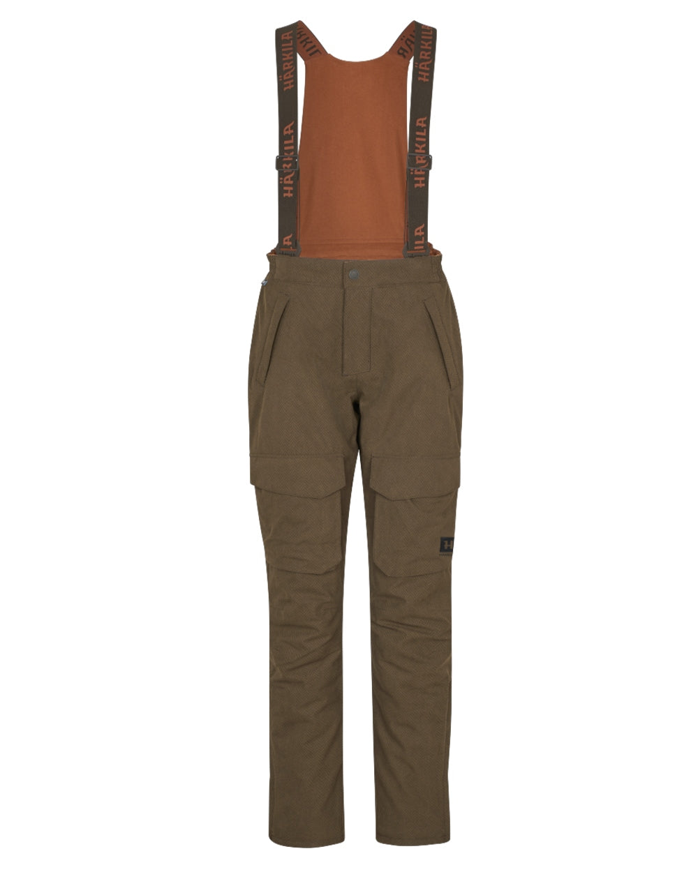 Willow Green Coloured Harkila Womens Driven Hunt HWS Insulated Trousers on white background