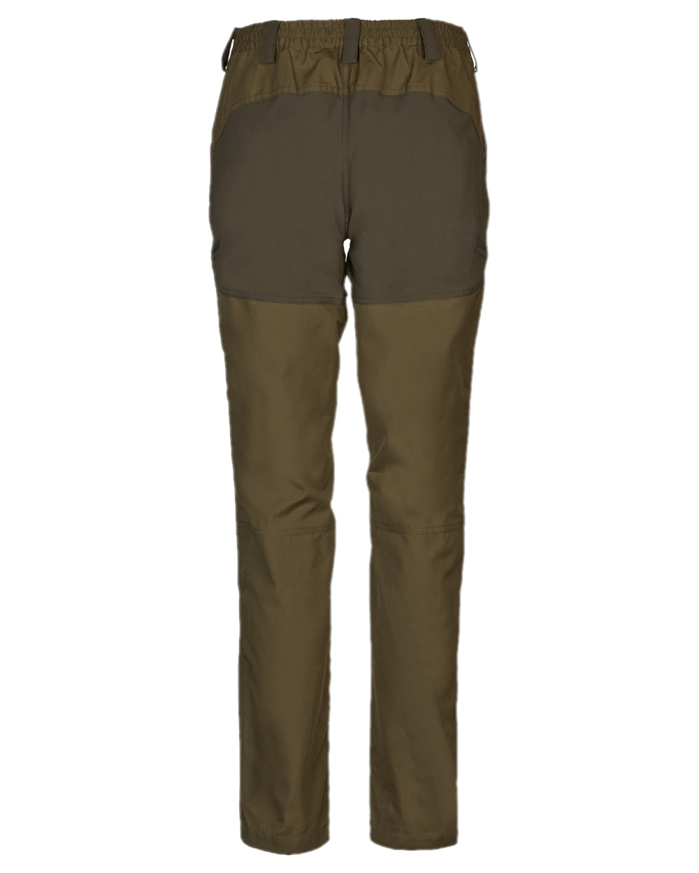 Dark Olive Willow Green Coloured Harkila Womens Fjell Trousers on white background
