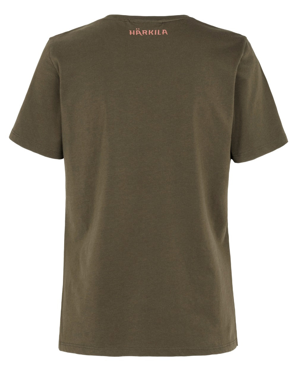 Willow Green coloured Harkila Womens H-Logo Short Sleeve T-Shirt on white background