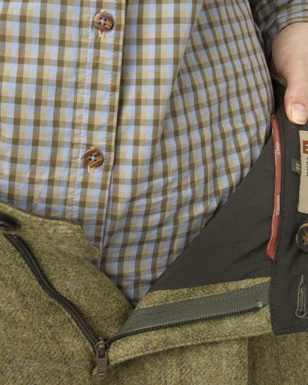 Olive Coloured Harkila Womens Jura Culottes on white background