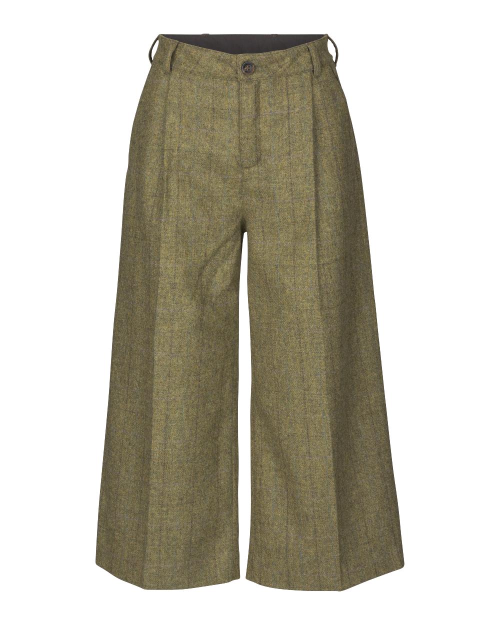 Olive Coloured Harkila Womens Jura Culottes on white background