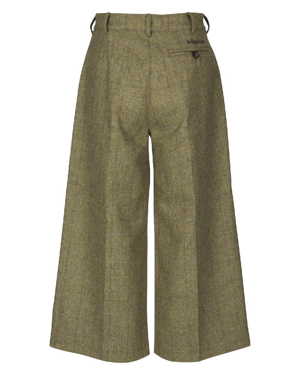Olive Coloured Harkila Womens Jura Culottes on white background