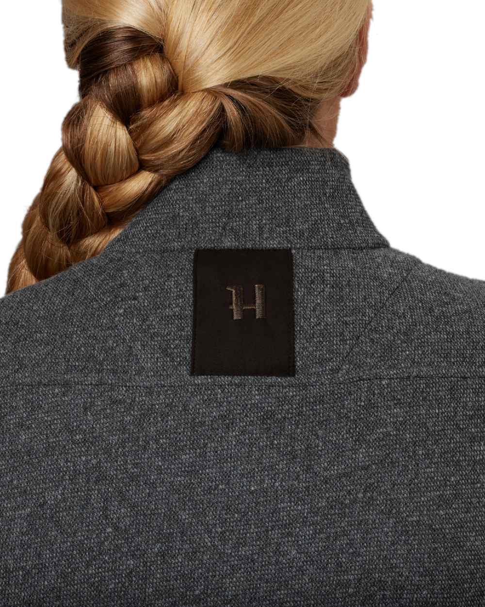Slate Grey Coloured Harkila Womens Metso Full Zip Fleece Jacket on white background
