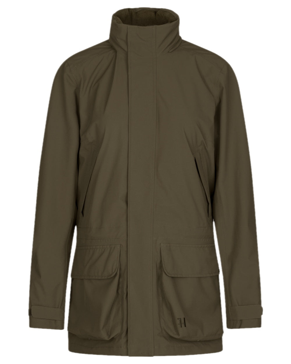 Willow Green Coloured Harkila Womens Orton Tech HWS Jacket on white background