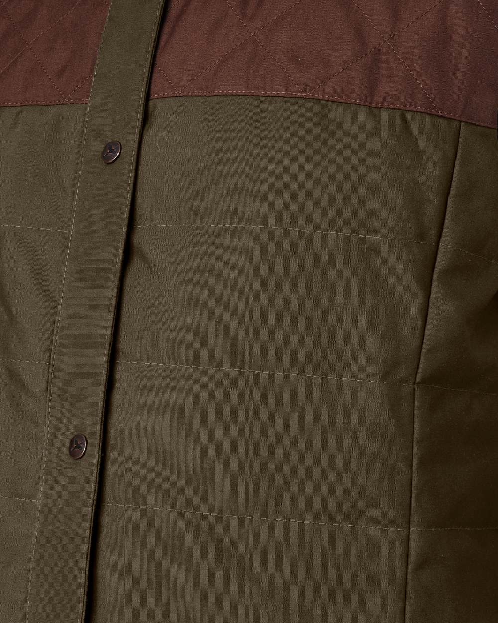 Dark Warm Olive Burgundy Coloured Harkila Womens Retrieve Waistcoat on white background