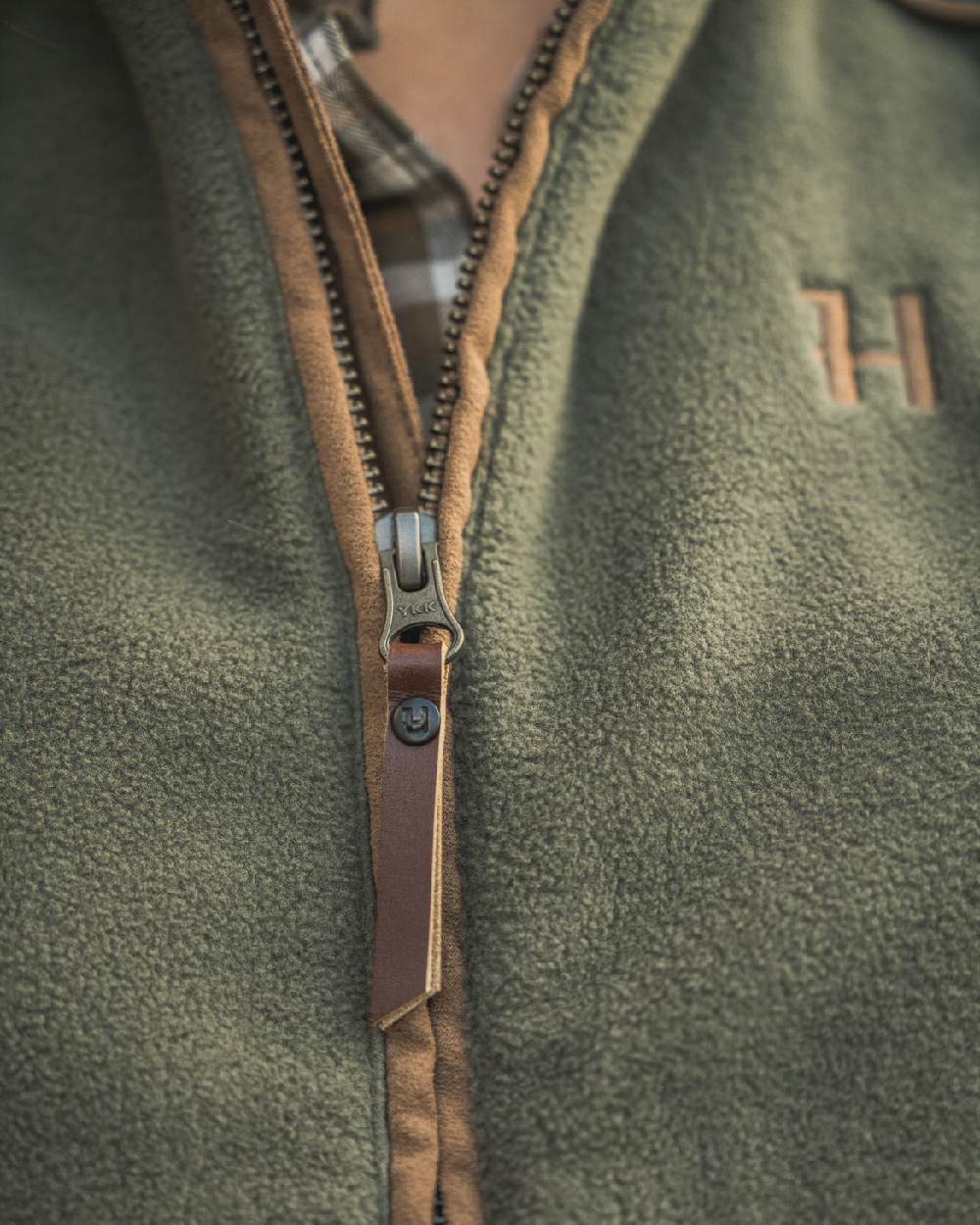 Grape Leaf Coloured Harkila Womens Sandhem 200 Fleece Waistcoat on outdoor background