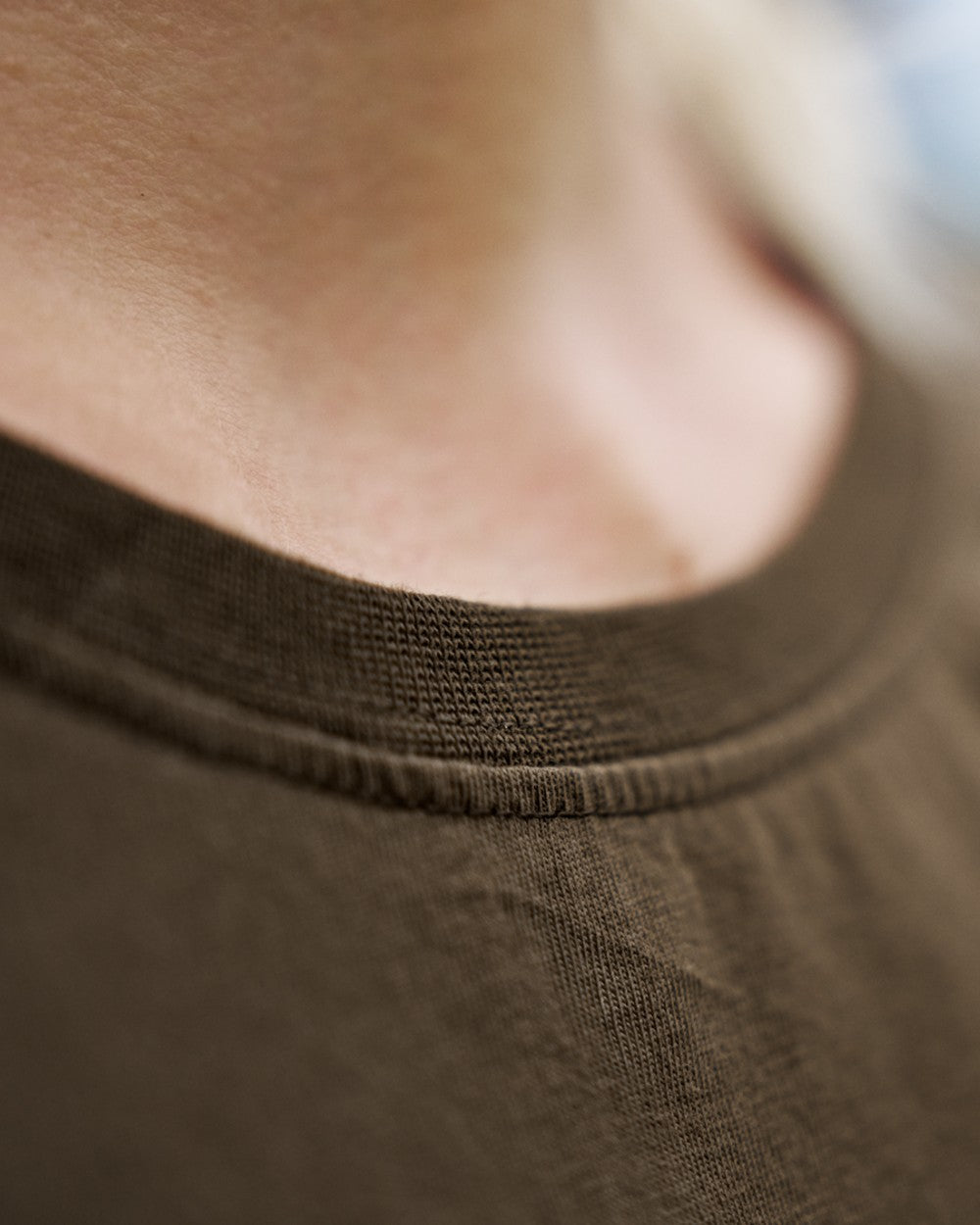 Willow Green Coloured Harkila Womens Wildboar Short Slevee T-Shirt on outdoor background