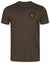 Shadow Brown coloured Harkila Gorm Short Sleeved T-Shirt on white background #colour-shadow-brown