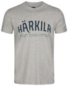 Light Grey Melange coloured Harkila Modi Short Sleeve T-Shirt on white background #colour_light-grey-melange