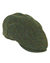 Heather Highland Harris Tweed Flat Cap in Forest #colour_forest