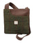 Heather Mina Harris Tweed Cross-Body Bag in Green Check #colour_green-check