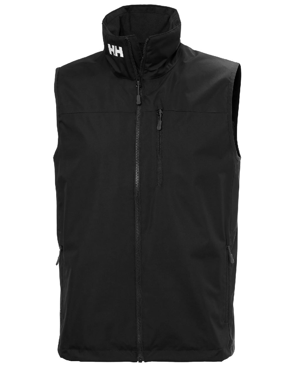 Black coloured Helly Hansen Mens Crew Sailing Vest 2.0 on white background