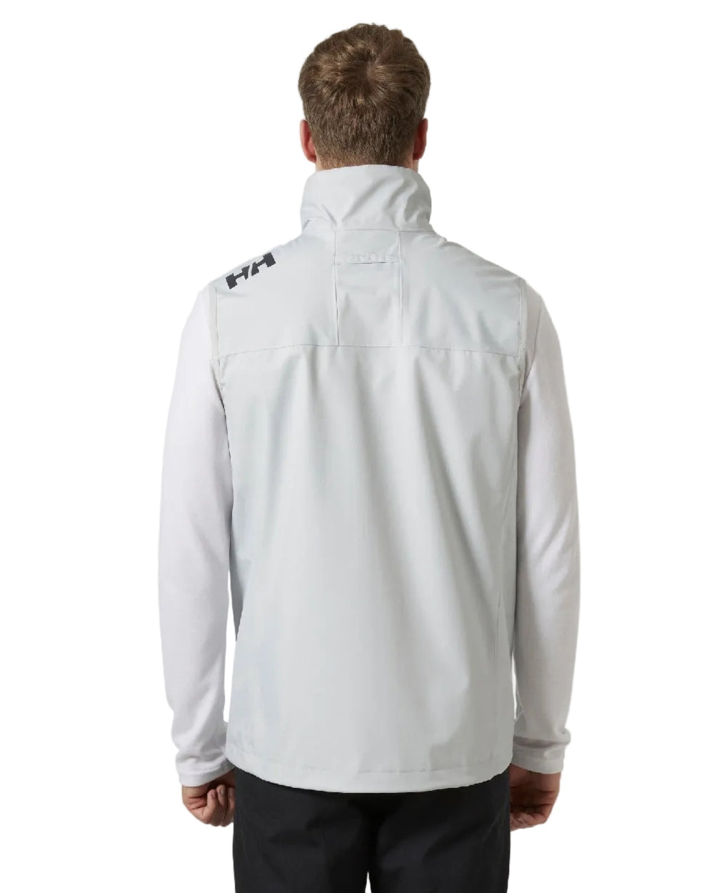 Grey Fog coloured Helly Hansen Mens Crew Sailing Vest 2.0 on white background