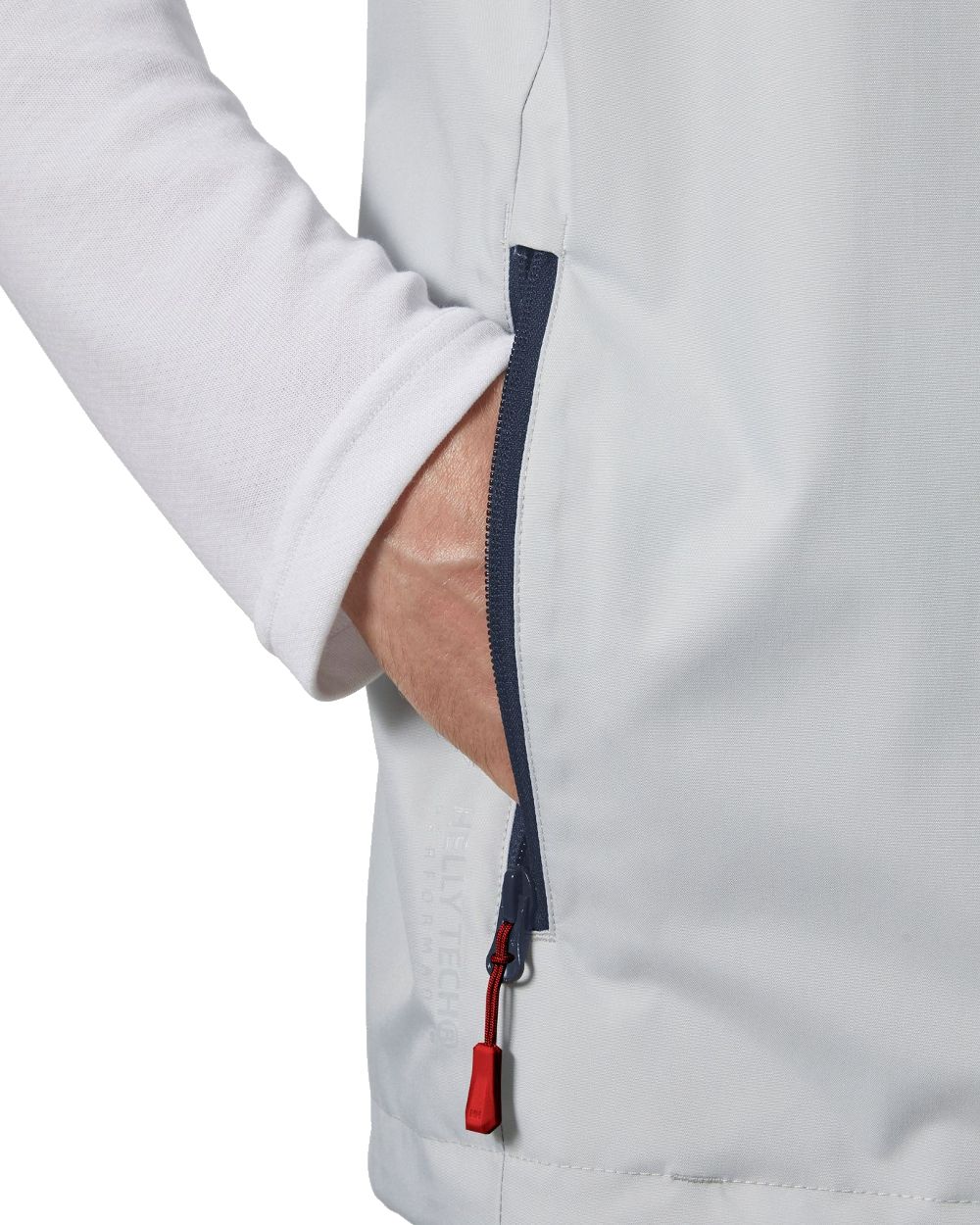 White coloured Helly Hansen Mens Crew Sailing Vest 2.0 on white background