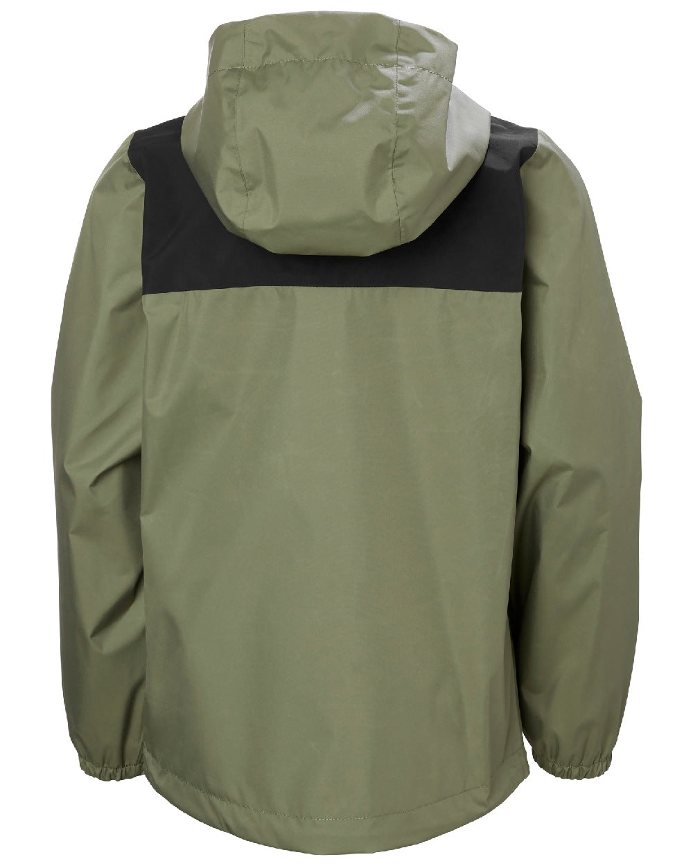 Lav Green Coloured Helly Hansen Juniors Vancouver Rain Jacket on white background