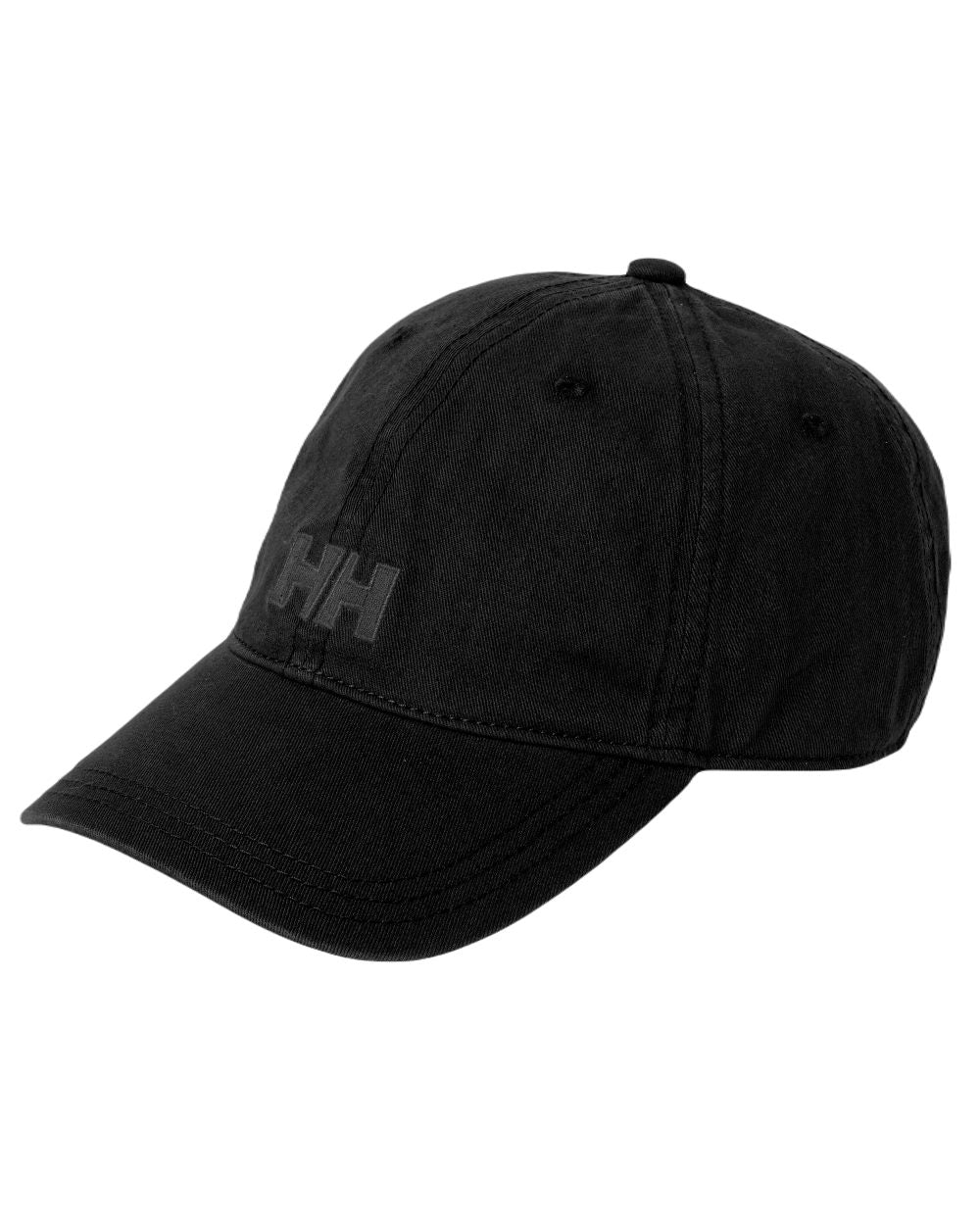 Black Coloured Helly Hansen Logo Cap on white background