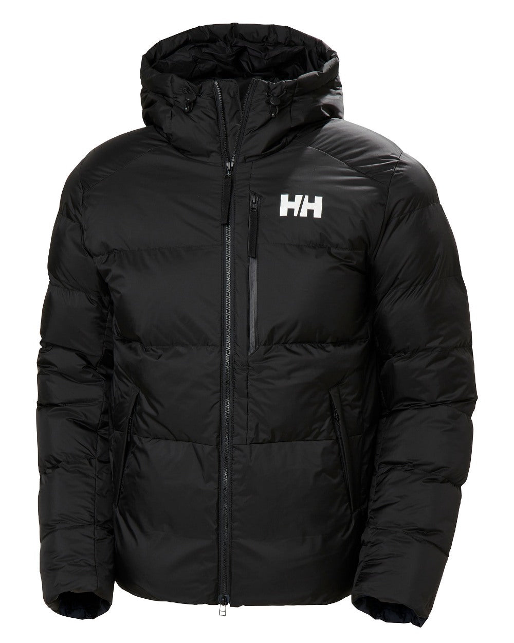 Black Coloured Helly Hansen Mens Active Winter Parka on white background